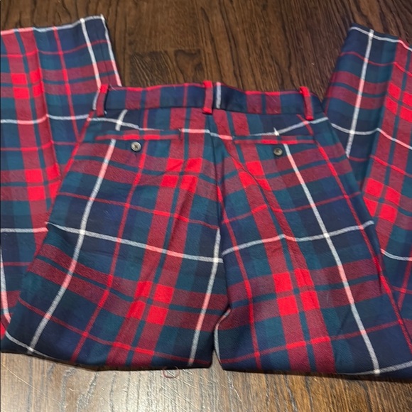 Janie and jack Red and Blue Plaid Pants - Picture 4 of 4